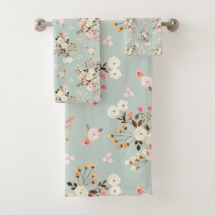 Bouquet de fleurs d'aquarelle rustique Motif à Sa