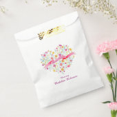 Bouquet de fleurs de coeur sacs cadeau de douche (Scellé)