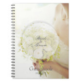 Bouquet de fleurs de mariée éditable livre d'invit (Devant)