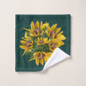 Bouquet de fleurs de Susan Daisy aux yeux noirs (Gant de toilette)