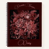 Bouquet de fleurs gravé - Journal (Devant)