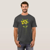 Bouquet de fleurs jaunes chaudes T-shirts esthétiq (Devant entier)