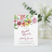 Bouquet de fleurs Lily Invitation de douche nuptia (Debout devant)