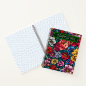 Bouquet de fleurs mignonnes Journal de nom personn (Intérieur)