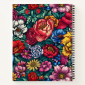 Bouquet de fleurs mignonnes Journal de nom personn (Dos)