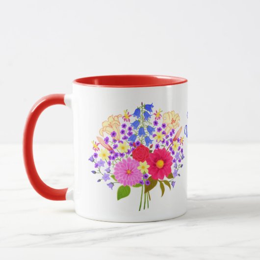 Bouquet de fleurs Mug Combo Saint-Valentin (Gauche)