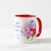 Bouquet de fleurs Mug pour la Saint-Valentin (Devant droit)