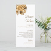 Bouquet de fleurs neutres - Mariage blanc - Menu (Debout devant)