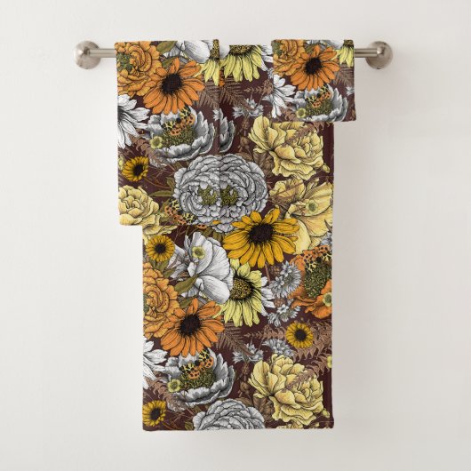 Bouquet de fleurs - roses, pivoines, marguerites e (En situation)