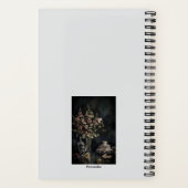 Bouquet de fleurs roses Teacup Karma Quote Journal (Verso)