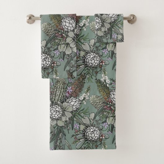 Bouquet de fleurs Sage Wild Bush - Protea & Grevil (En situation)