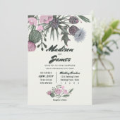 Bouquet de fleurs sauvages | rose | Invitations de (Debout devant)