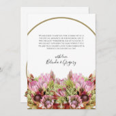 Bouquet de fleurs sauvages rustiques Carte de reme (Devant / Derrière)