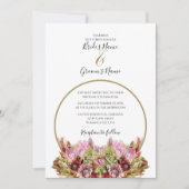 Bouquet de fleurs sauvages rustiques Invitations d (Devant)
