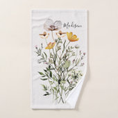Bouquet de fleurs sauvages séchées Monogram (Serviette à main)