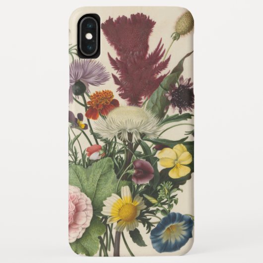 Bouquet de fleurs sauvages vintage 2 Étui pour iPh (Dos)