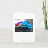 Bouquet de fleurs, simples mots Merci (Dos)