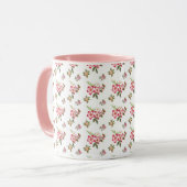 bouquet de fleurs tasse à café (Devant gauche)