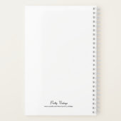 Bouquet de fleurs Vintages rose Nom Carnet (Verso)