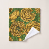 Bouquet de galets jaunes (Gant de toilette)