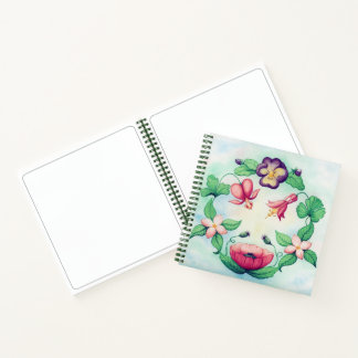 Bouquet de jardin ensoleillé – Cahier aquarelle fl