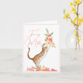 Bouquet de la fête des mères de la carte de voeux  (Fleur jaune)