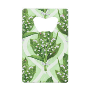 Bouquet de lys de la vallée fleurs sur vert