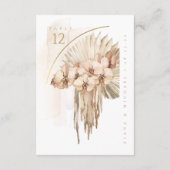 Bouquet de mariage Boho Oasis Numéro de table ID95 (Dos)