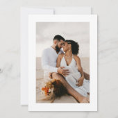 Bouquet de Mariage Carte de Save The Date - Fleurs (Dos)