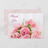 Bouquet de Merci rose de roses (Devant / Derrière)