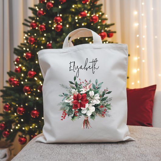 Bouquet de Noël Sac floral pour femmes ou collègue