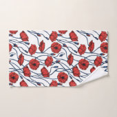 Bouquet de pavot (Serviette à main)