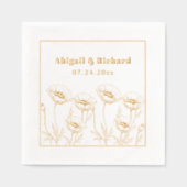 Bouquet de pavots fleur sauvage mariage à fleurs (Recto)