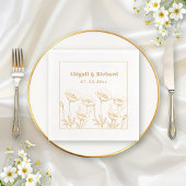 Bouquet de pavots fleur sauvage mariage à fleurs