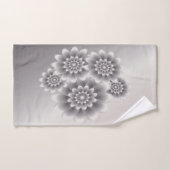 Bouquet de pétales d'argent (Serviette à main)