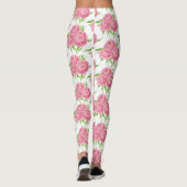 Bouquet de pivoine aquarelle leggings motifs (Dos)