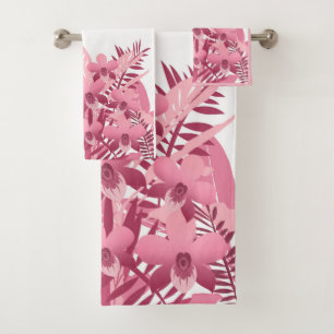 Bouquet de plantes tropicaux roses