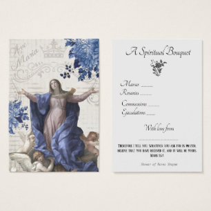 Bouquet de prière spirituel religieux Carte sainte