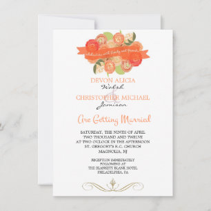 Bouquet de Ranunculus Faire-part de mariage