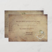 Bouquet de rose blanc vintage RSVP (Devant / Derrière)