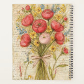Bouquet de roses à l'aquarelle (Dos)