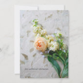 Bouquet de roses coloré bracelet Invitation (Dos)