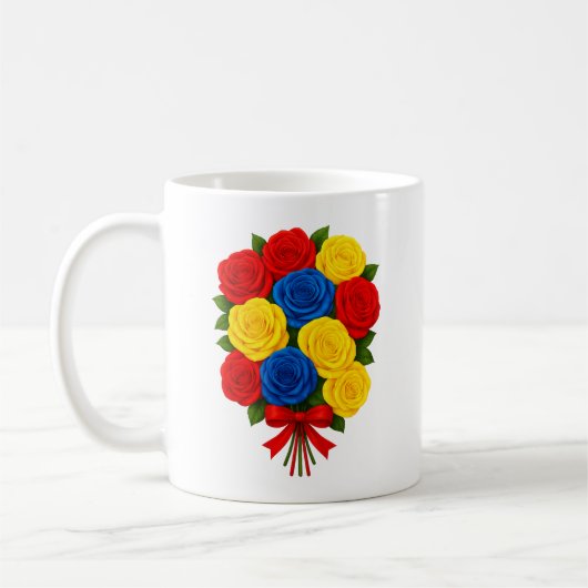 Bouquet de Roses Mug Classique (Gauche)