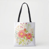 Bouquet de Sac fourre-tout aux fleurs (Devant)