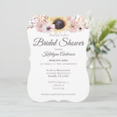 Bouquet de tournesol Invitations de douche nuptial (Debout devant)