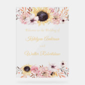 Bouquet de tournesol Mariage Bienvenue (Recto)