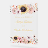 Bouquet de tournesol Mariage Bienvenue (Angle)