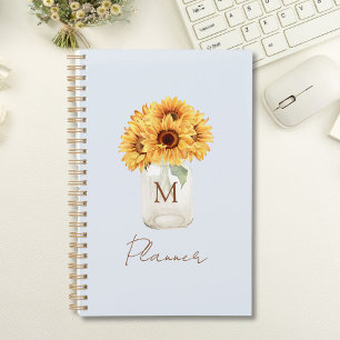 Bouquet de tournesols rustique aquarelle dans un p