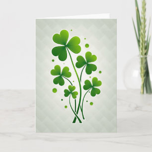 Bouquet de trèfle Lucky Shamrock Carte Verte