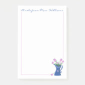 Bouquet de tulipes roses Post-It Notes pour enseig (Devant)